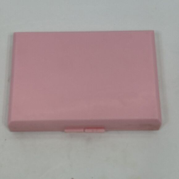 Vintage Celluloid Pink Pocket Vanity Mirror Compact Tissue Holder Asian Floral - Picture 5 of 8